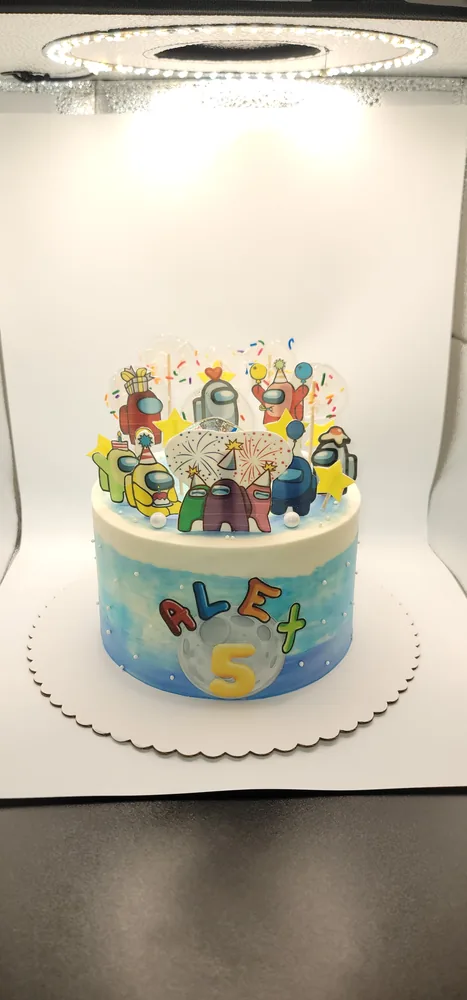 Decorated celebration cake