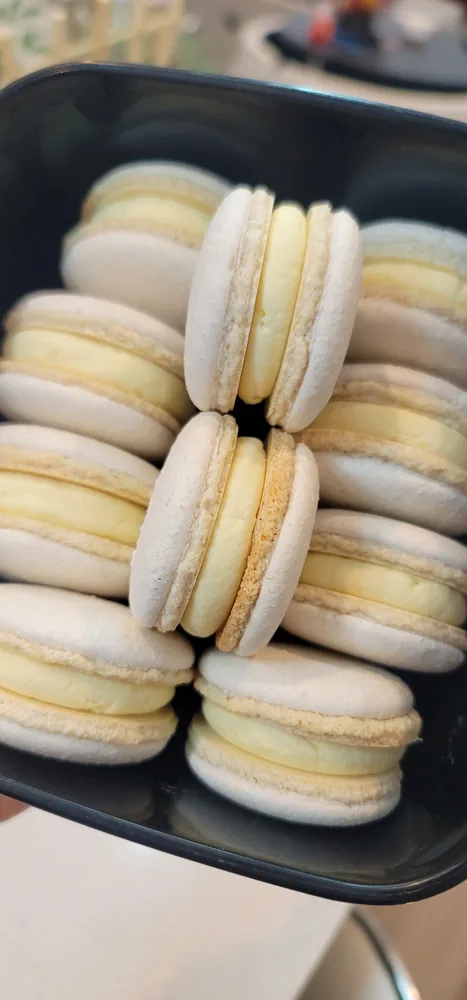Macarons prepared by Aquamarine Bakery