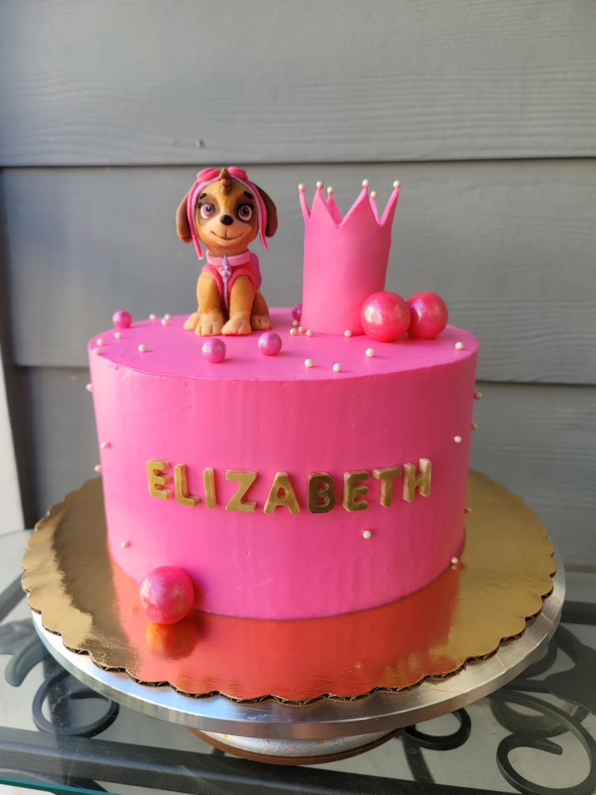 Custom cake filling example
