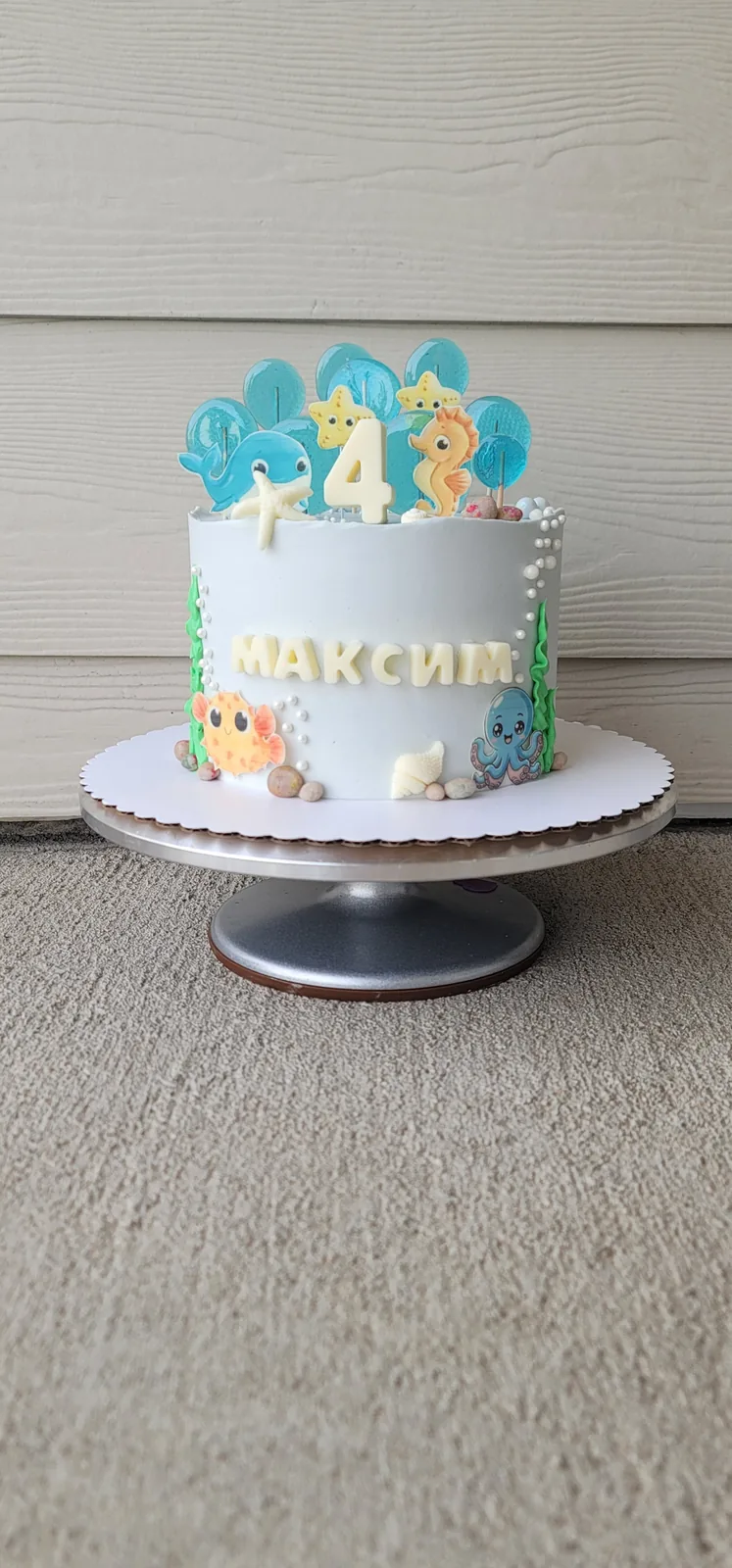 Custom decorated cake example