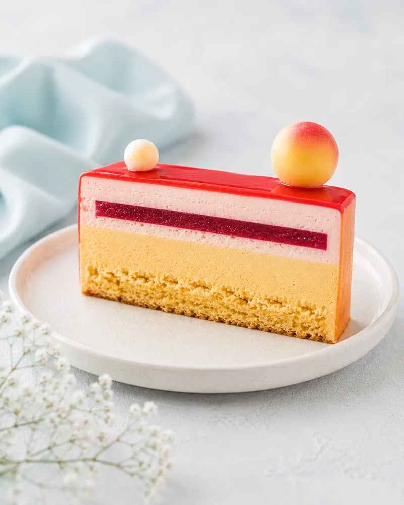 Mango Strawberry Mousse by Aquamarine Bakery